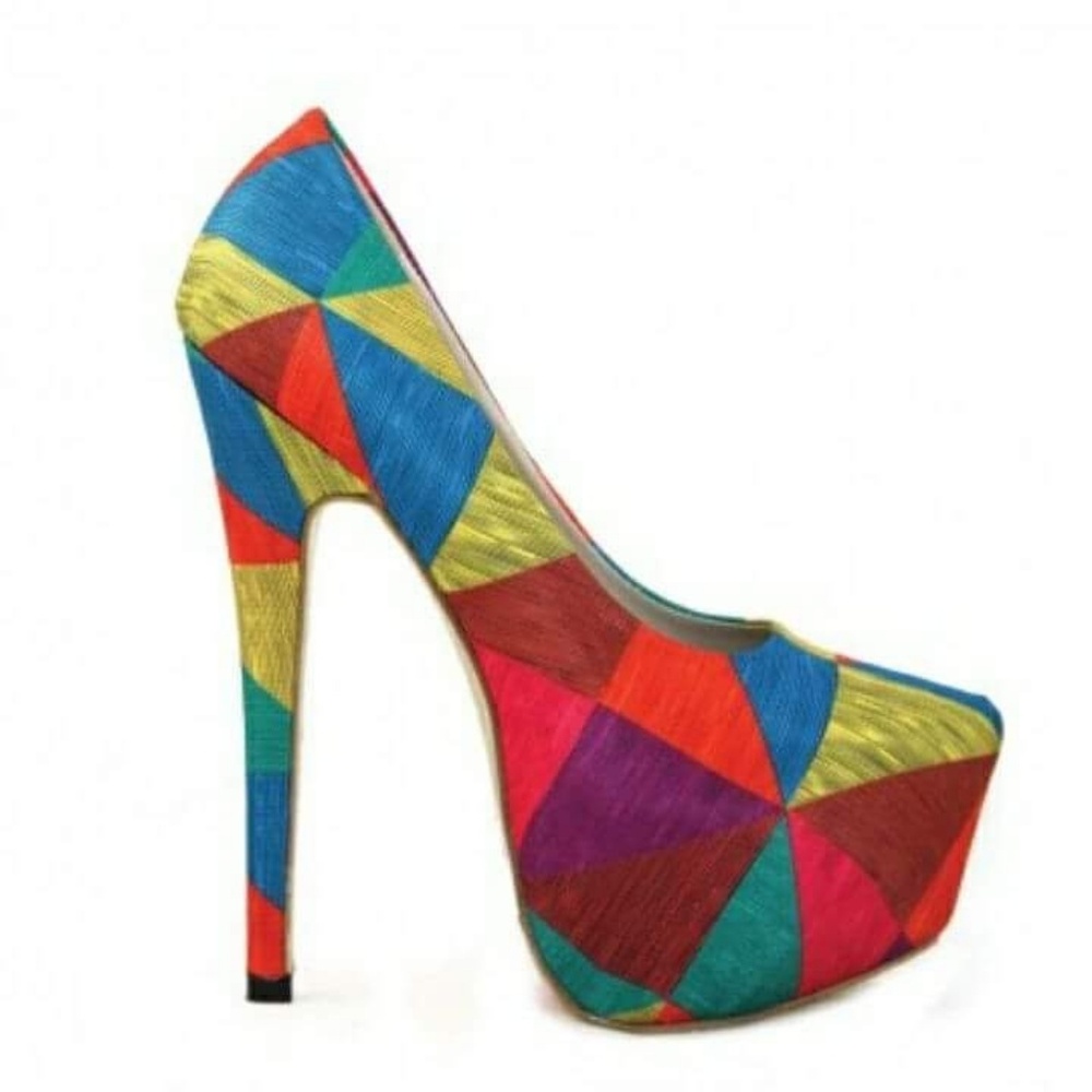 🧡👠Geometric Platform Stiletto👠🧡
